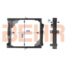 2203981 BEHR Radiator