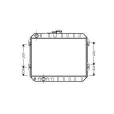TO2170 AVA Радиатор, охлаждение двигателя