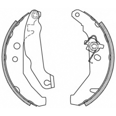 BSA2102.00 OPEN PARTS Комплект тормозных колодок