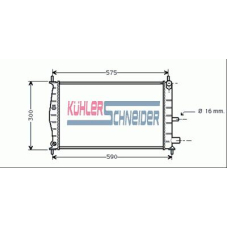 1812701 KUHLER SCHNEIDER Радиатор, охлаждение двигател