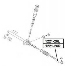 1221-26L ASVA Наконечник поперечной рулевой тяги