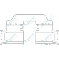 KIT1157 APEC Комплектующие, тормозные колодки