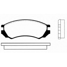 J PA-010AF JAPANPARTS Комплект тормозных колодок, дисковый тормоз