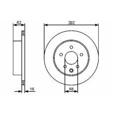 0 986 479 453 BOSCH Тормозной диск