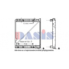 130025N AKS DASIS Радиатор, охлаждение двигателя