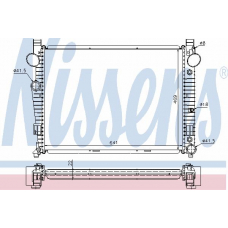 62771 NISSENS Радиатор, охлаждение двигателя