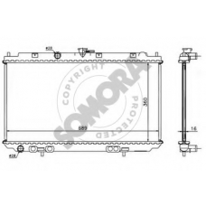 193440 SOMORA Радиатор, охлаждение двигателя