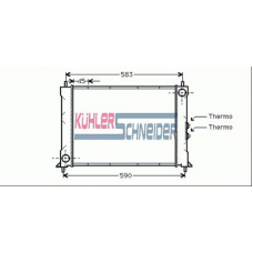 2703901 KUHLER SCHNEIDER Радиатор, охлаждение двигател