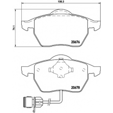 8DB 355 007-461 HELLA PAGID Комплект тормозных колодок, дисковый тормоз