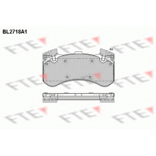 BL2718A1 FTE Комплект тормозных колодок, дисковый тормоз