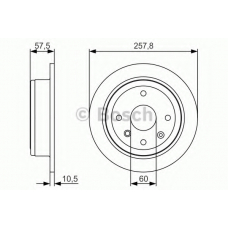 0 986 479 S08 BOSCH Тормозной диск