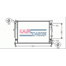 5000111 KUHLER SCHNEIDER Радиатор, охлаждение двигател