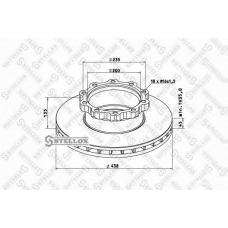 85-00715-SX STELLOX Тормозной диск