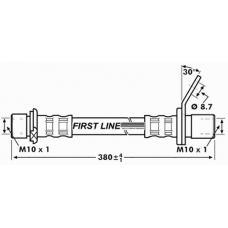 FBH7218 FIRST LINE Тормозной шланг