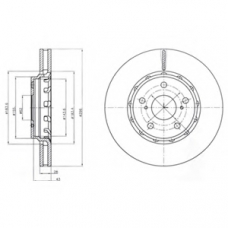 BG4276 DELPHI Тормозной диск