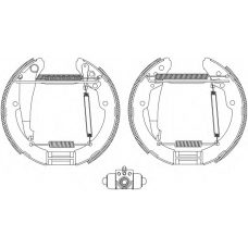 8DB 355 004-721 HELLA PAGID Комплект тормозных колодок