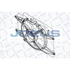 EV836010 JDEUS Вентилятор, охлаждение двигателя