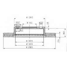 BSF3525 QUINTON HAZELL Тормозной диск