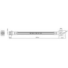 VBH877 MOTAQUIP Тормозной шланг