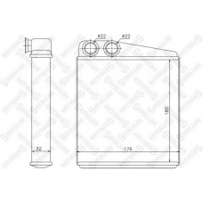 10-35117-SX STELLOX Теплообменник, отопление салона