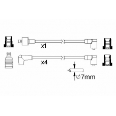 0 986 357 106 BOSCH Комплект проводов зажигания