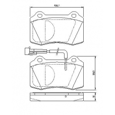 0 986 424 579 BOSCH Комплект тормозных колодок, дисковый тормоз