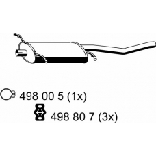 119115 ERNST Глушитель выхлопных газов конечный