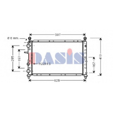 080700N AKS DASIS Радиатор, охлаждение двигателя
