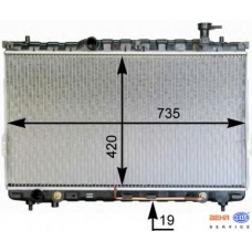 8MK 376 762-341 HELLA Радиатор, охлаждение двигателя