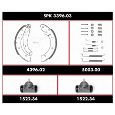 SPK 3396.03 REMSA Комплект тормозов, барабанный тормозной механизм