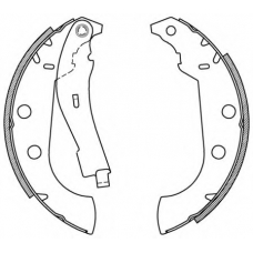 BSA2064.00 OPEN PARTS Комплект тормозных колодок