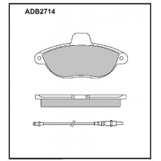 ADB2714 Allied Nippon Тормозные колодки