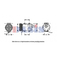 850746N AKS DASIS Компрессор, кондиционер