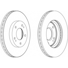 DDF1393-1 FERODO Тормозной диск