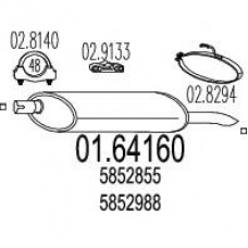 01.64160 MTS Глушитель выхлопных газов конечный