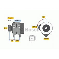 0 986 080 110 BOSCH Генератор