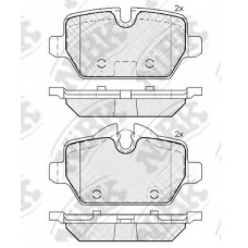 PN0549 NiBK Комплект тормозных колодок, дисковый тормоз