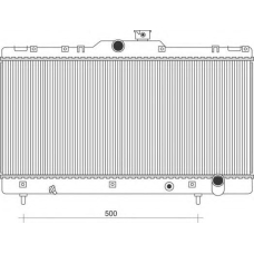 350213116009 MAGNETI MARELLI Радиатор, охлаждение двигателя