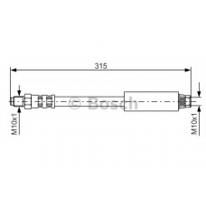 1 987 476 598 BOSCH Тормозной шланг