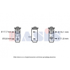 840172N AKS DASIS Расширительный клапан, кондиционер
