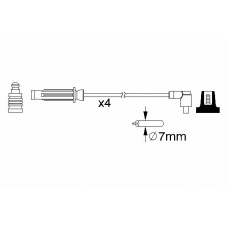 0 986 357 213 BOSCH Комплект проводов зажигания