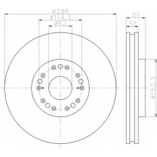 8DD 355 119-381 HELLA Тормозной диск