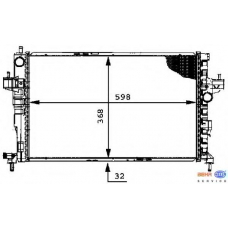 8MK 376 714-381 HELLA Радиатор, охлаждение двигателя