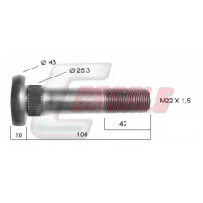 21133 CASALS Болт крепления колеса
