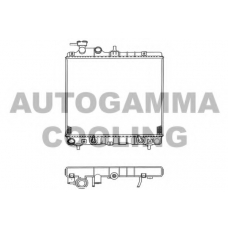 102125 AUTOGAMMA Радиатор, охлаждение двигателя