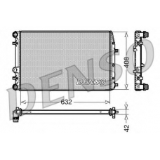 DRM26011 DENSO Радиатор, охлаждение двигателя