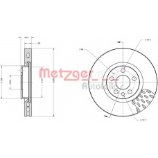 6110239 METZGER Тормозной диск