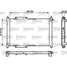731816 VALEO Радиатор, охлаждение двигателя