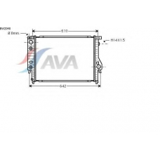 BW2048 AVA Радиатор, охлаждение двигателя