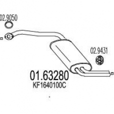 01.63280 MTS Глушитель выхлопных газов конечный